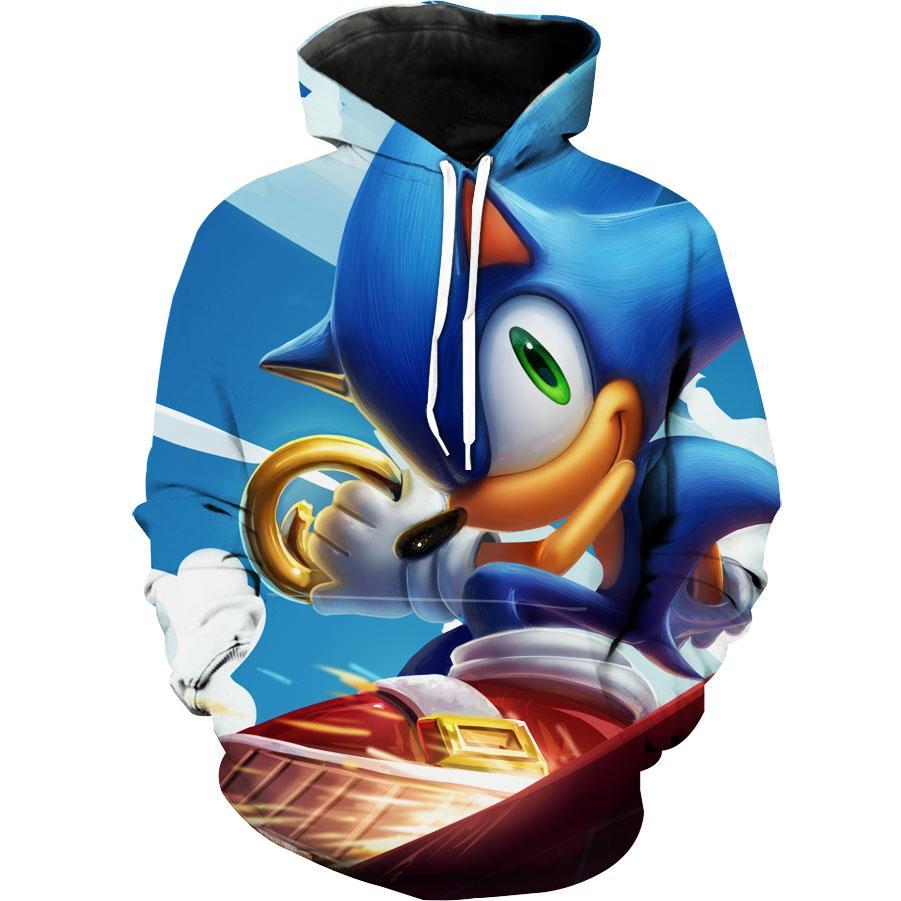 Go On An Adventure With Sonic The Hedgehog Game 3D Hoodie For Gamers