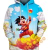 Goku Riding A Cloud Hoodie 3D | All Over Print Hoodie Printful