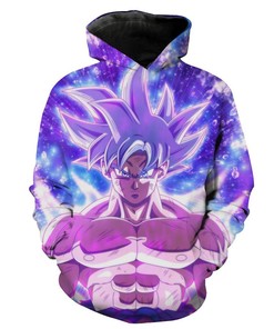 Goku Silver Ultra Instinct Dragon Ball Super Hoodie 3D | Custom All Over Print Hoodie