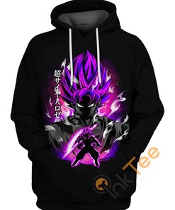 Goku Super Rose Power Hoodie 3D | All Over Print Hoodie Printful