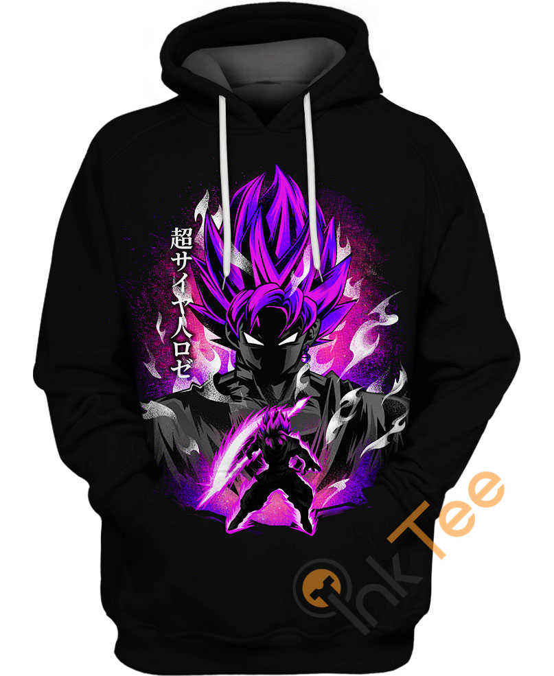 Goku Super Rose Power Hoodie 3D | All Over Print Hoodie Printful