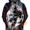 Goku Ultra Instinct Silhouette Hoodie 3D | Custom 3D Hoodies