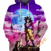 Goku Ultra Instinct Silver Hoodie 3D | Custom All Over Print Hoodie