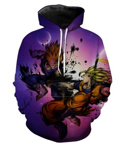 Goku Vs Majin Vegeta Dragon Ball Z Hoodie - 3D All Over Print