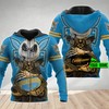 Gold Coast Titans 3D Hoodie Nrl 3D Hoodie | Gifts For Father Day