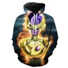 Golden Freeza Dragon Ball Super Frieza Hoodie 3D | Custom All Over Print Hoodie