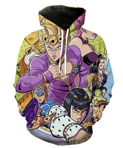 Golden Wind Jojo'S Bizarre Adventure Custom All Over Print 3D Hoodie, Custom All Over Print Hoodie