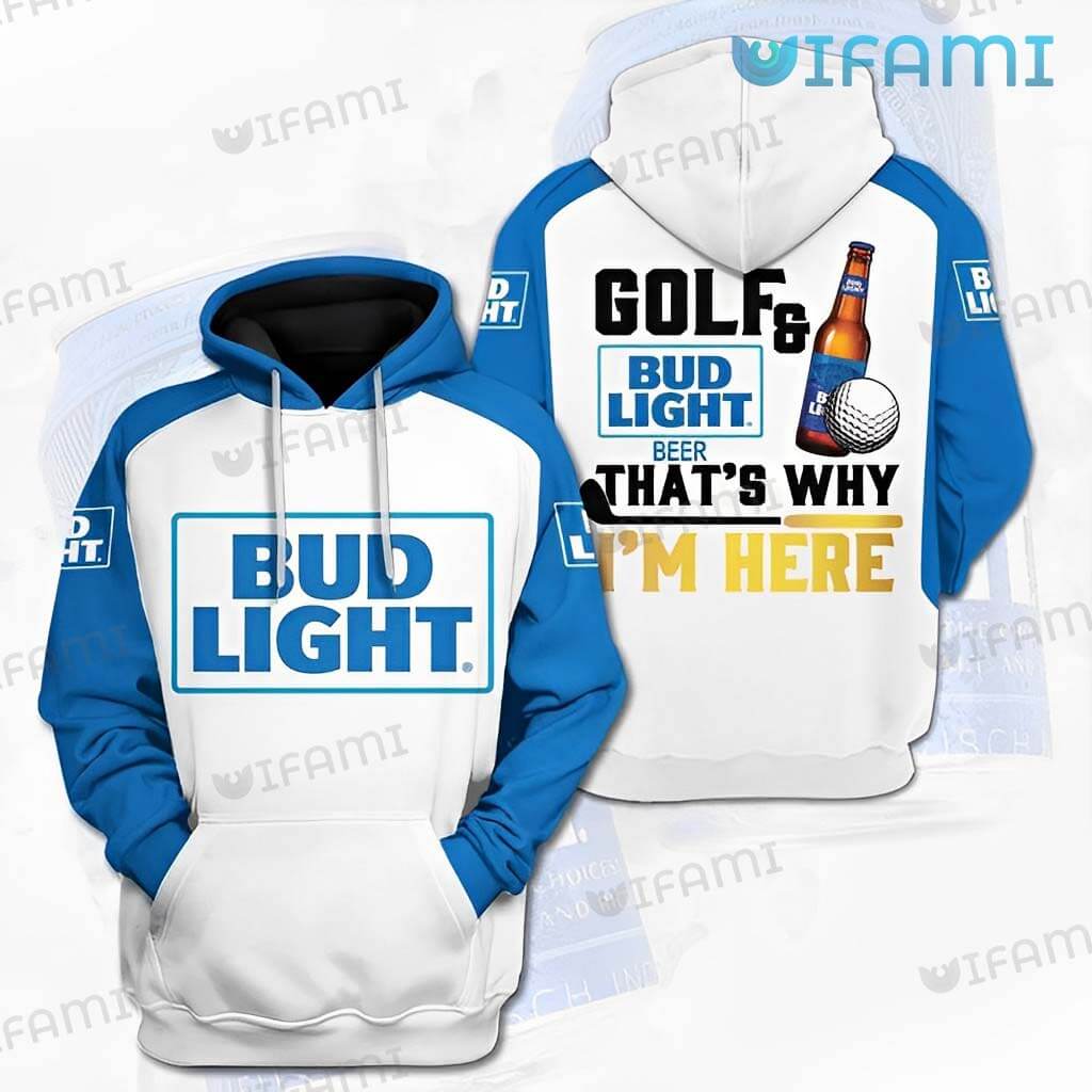 Golf And Bud Light Beer 3D Hoodie - Gifts For Men And Women