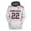 Gonzaga Bulldogs Nfl 3D Hoodie - All Over Print Zip Up Option