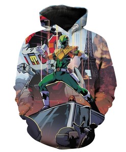 Green Power Ranger 3D Hoodie - Mighty Morphing Power Rangers