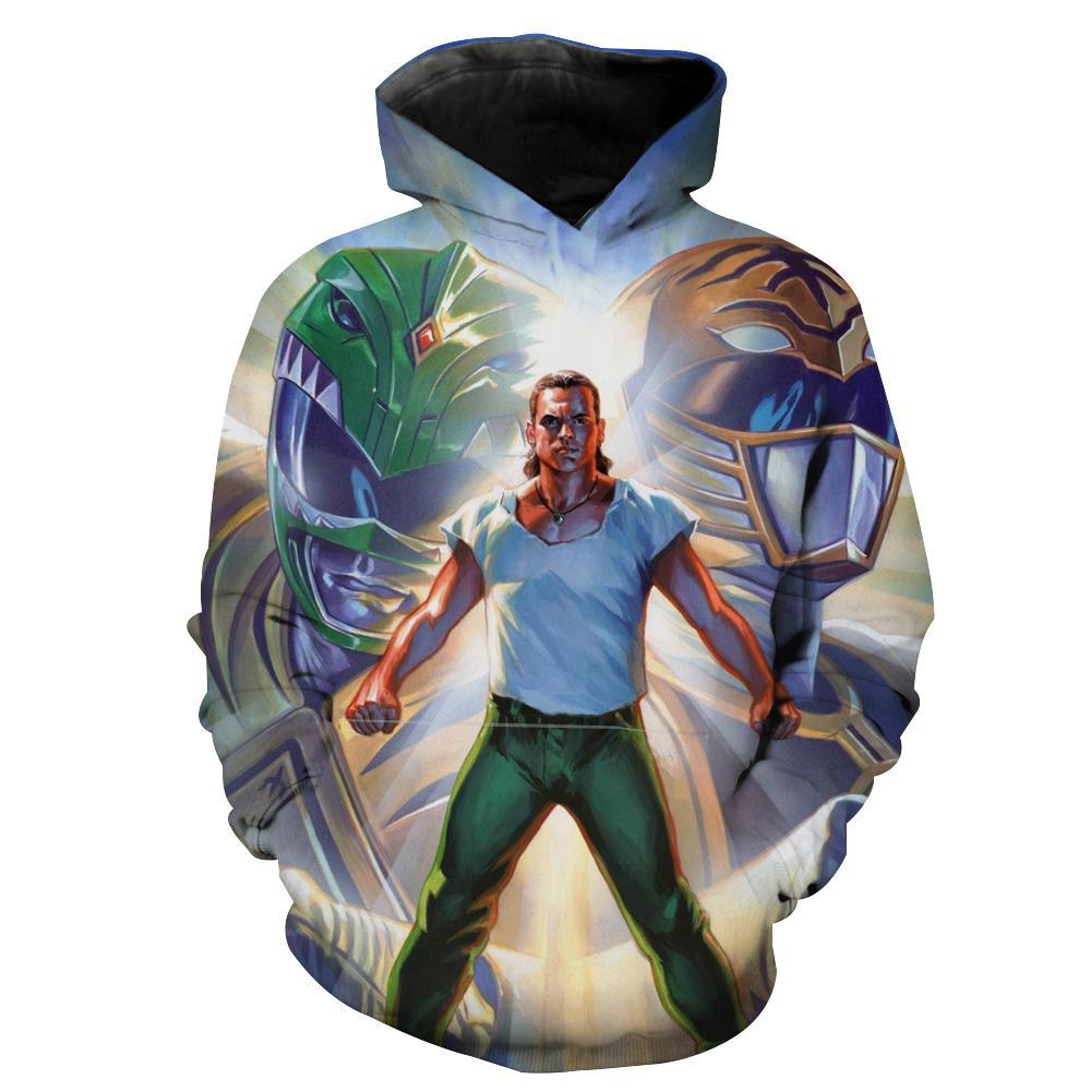 Green Power Ranger Tommy Epic Sport 3D Hoodie - All Over Print