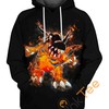 Greymon Digimon 3D Hoodie - Digimon Theme
