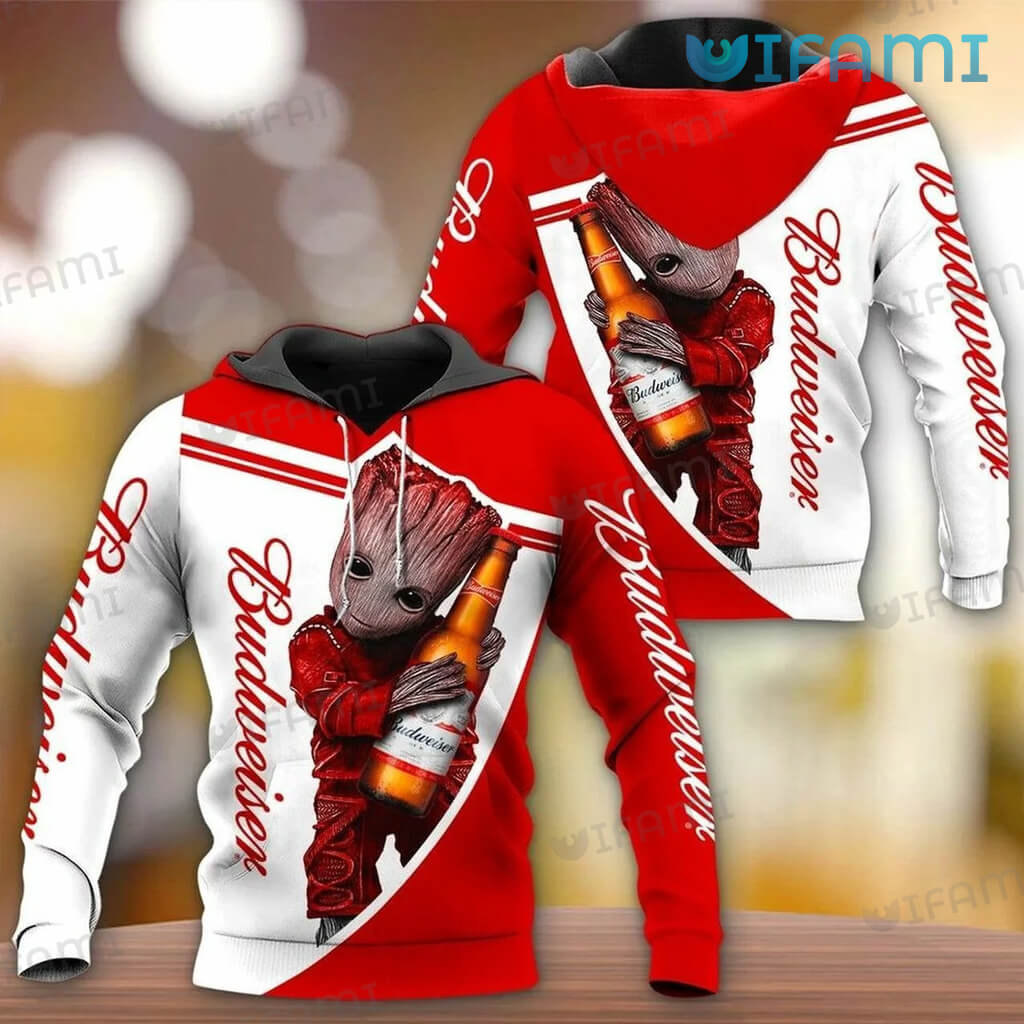 Groot Budweiser 3D Hoodie - 3D Printed Hoodies
