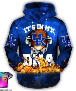 Groot Hug Kentucky Wildcats It'S In My Dna All Over Print 3D Hoodie