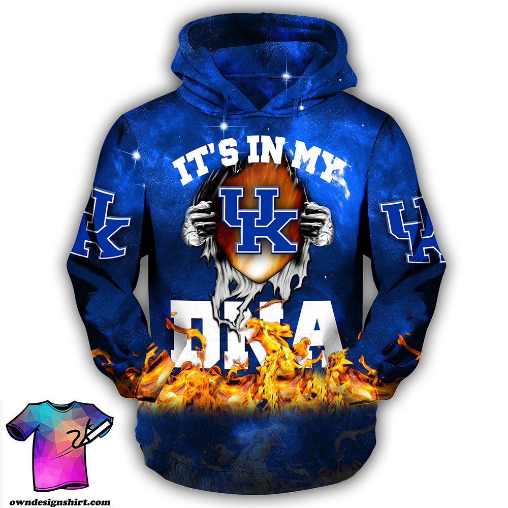 Groot Hug Kentucky Wildcats It'S In My Dna All Over Print 3D Hoodie