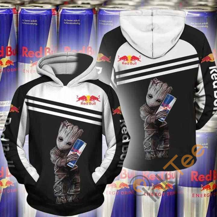 Groot Hug Redbull 3D Hoodie - Fun And Playful Design