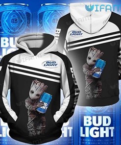 Groot Hugging Can Bud Light 3D Hoodie - Custom All Over Print Hoodie