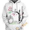 Growing Trees Sumi-E 3D Hoodie - Japanese Calligraphy Inspired