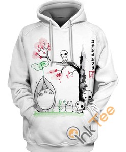 Growing Trees Sumi-E 3D Hoodie - Japanese Calligraphy Inspired