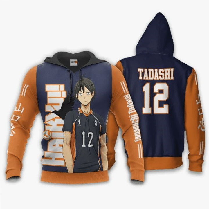 Haikyuu Karasuno Yamaguchi Tadashi Anime Hoodie 3D Graphic Print