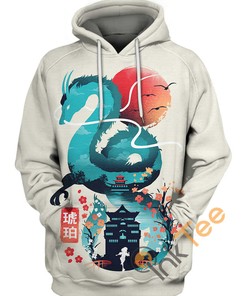 Haku Breath Of Water 3D Hoodie - Studio Ghibli Inspired
