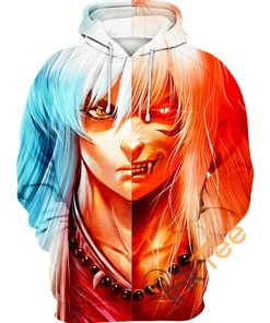 Half-Demon 3D Hoodie - Unique And Mysterious Design