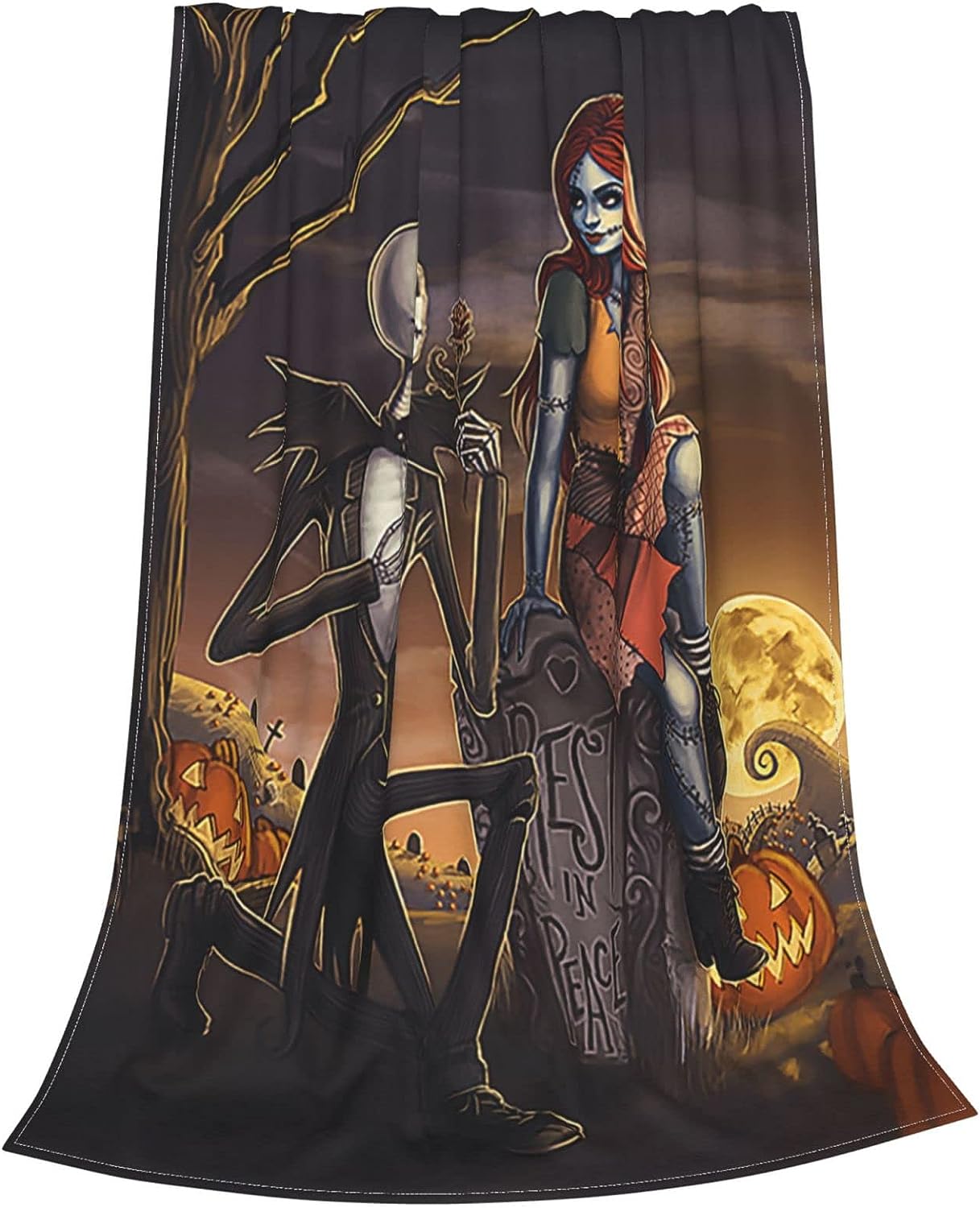 Halloween Blanket - Soft Throw Gift for Couch and Sofa, Suitable for All Seasons