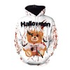 Halloween Bloody Bear 3D Printed Hoodie - Zipper Hoodie