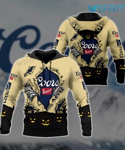 Halloween Coors Banquet Pumpkin Custom All Over Print Hoodie 3D Beer Lovers Gift
