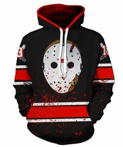 Halloween Friday 13Th Jason Voorhees 3D Hoodie - Zipper Hoodie