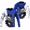 Halloween Fun With Kentucky Wildcats Jack Skellington And Zero 3D Hoodie - Gifts For Her