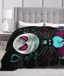 Halloween Jack Skellington Blanket - Soft Halloween Throw Blanket for Couch and Sofa
