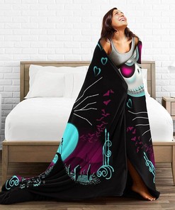 Halloween Jack Skellington Blanket - Soft Halloween Throw Blanket for Couch and Sofa