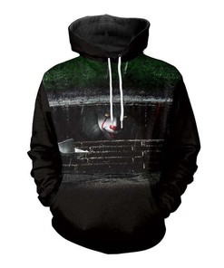 Halloween Pennywise Clown Print 3D Hoodie - Zipper Hoodie