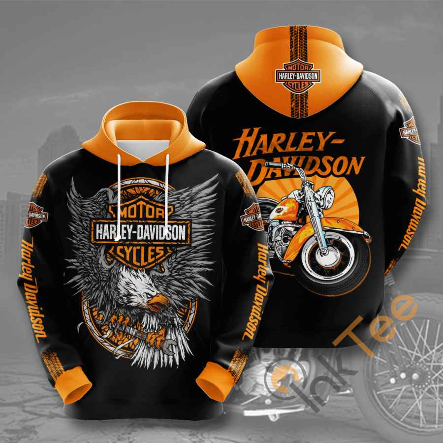 Harley Davidson Motorcycles Custom All Over Print 3D Hoodie - Biker Fashion