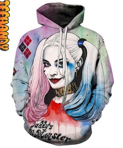 Harley Quinn Face Custom All Over Print 3D Hoodie - Unique Look
