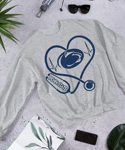 Heartbeat Nurse Love Penn State Tee - Sport Shirts for Women