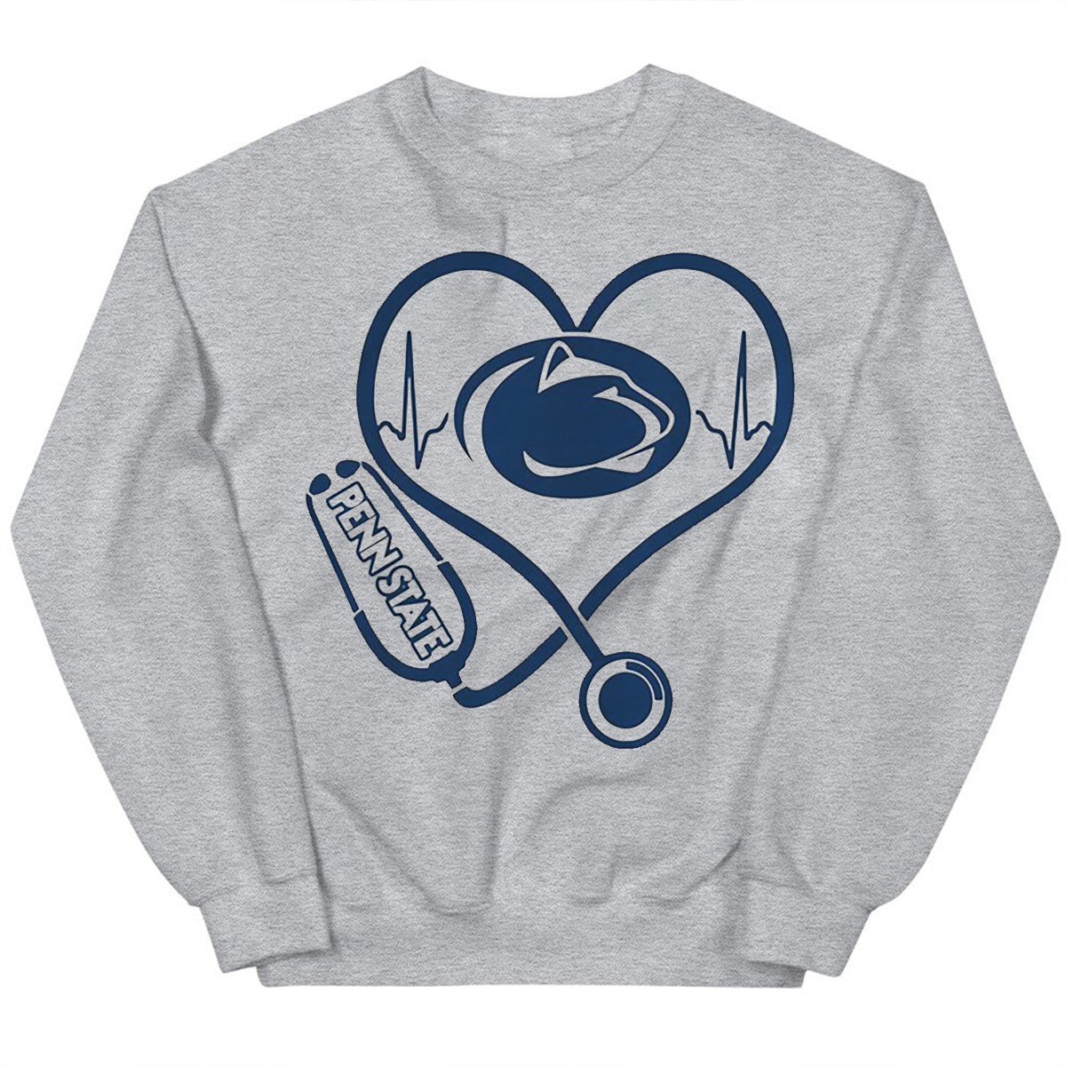 Heartbeat Nurse Love Penn State Tee - Sport Shirts for Women