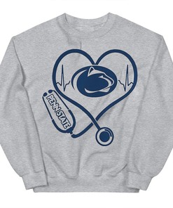 Heartbeat Nurse Love Penn State Tee - Sport Shirts for Women