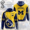 [High Quality] Ncaa Michigan Wolverines 3D Full Printing  Style 11 With All Over Prints