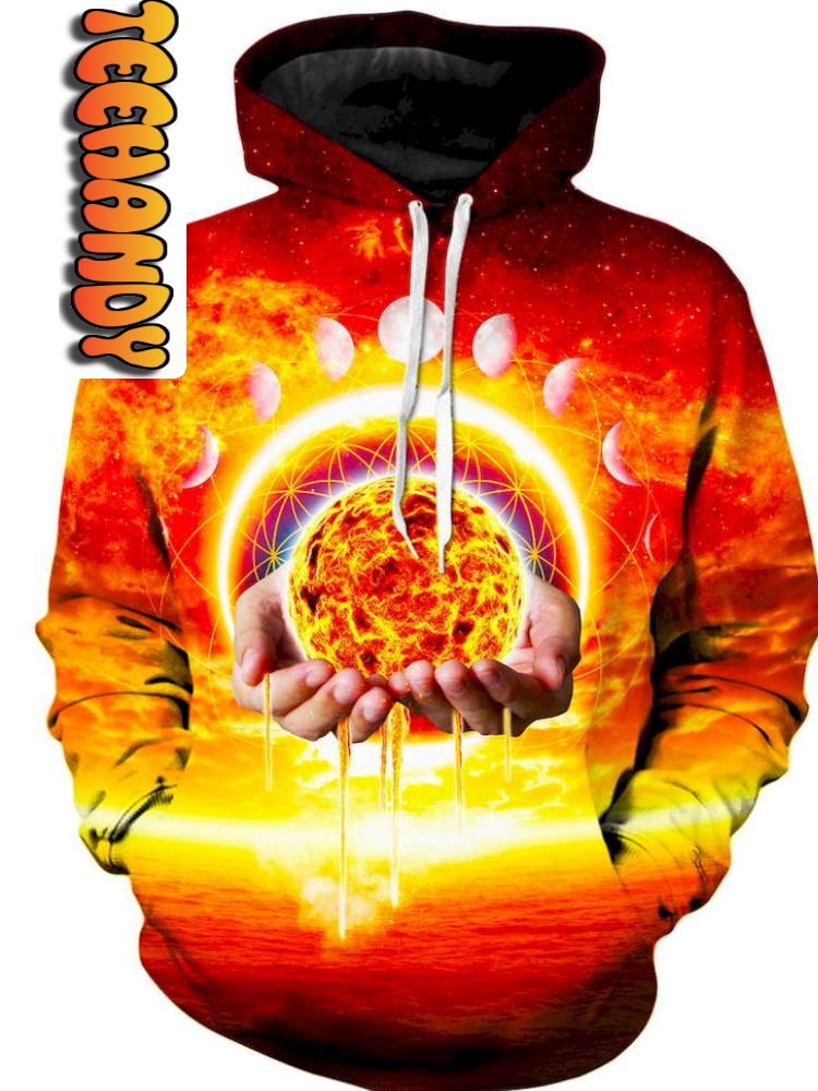 Holding The Sun Custom All Over Print 3D Hoodie - Art Fans' Style