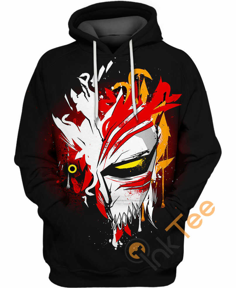 Hollow Mask Custom All Over Print 3D Hoodie - Gothic Style