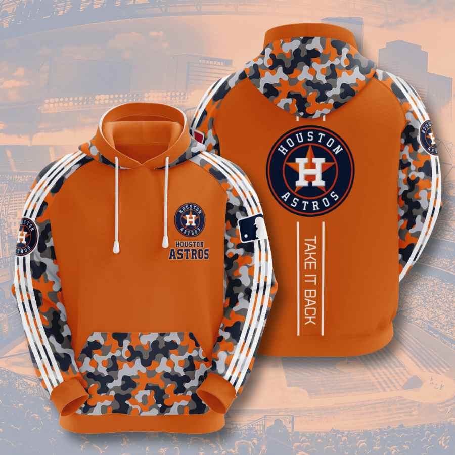 Houston Astros Usa Baseball Sport Hoodie - 3D All Over Print