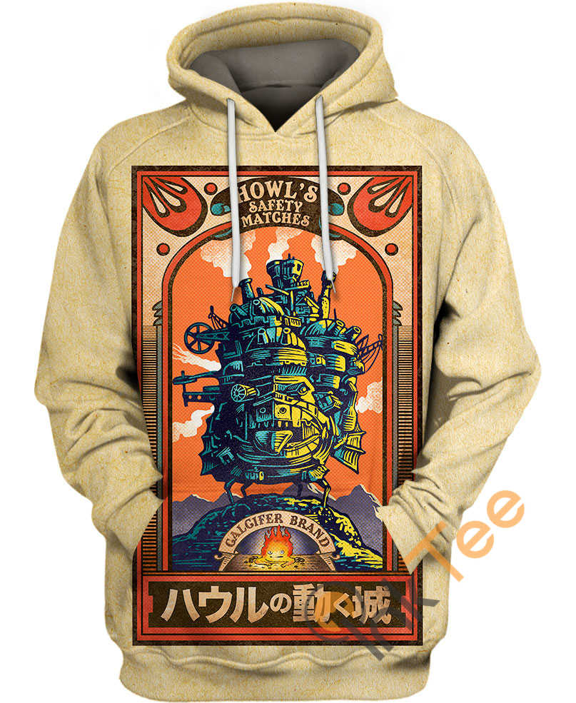 Howl Castle Brand Matchbox 3D Hoodie - Vintage Vibes