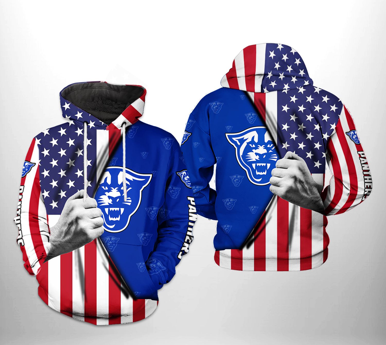 Hunting Lovers, Unleash Your Style With Georgia State Panthers Camo Hunting 3D Printed Hoodie