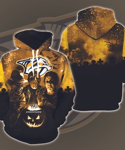 Ice Cold Fashion With Nashville Predators Nhl Ice Bear 3D All Over Print Hoodie With Zip Up