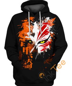 Ichigo Kurosaki Mask 3D Hoodie - From The Anime 
