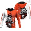Illinois Fighting Illini Jack Skellington And Zero 3D Hoodie 