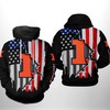 Illinois Fighting Illini Ncaa Zip-Up Hoodie - 3D All Over Print 
