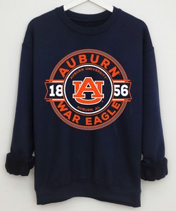 Image One Men's Auburn University Comfort Color Rounds T-shirt- Tigers Football T Shirt Fan Gift